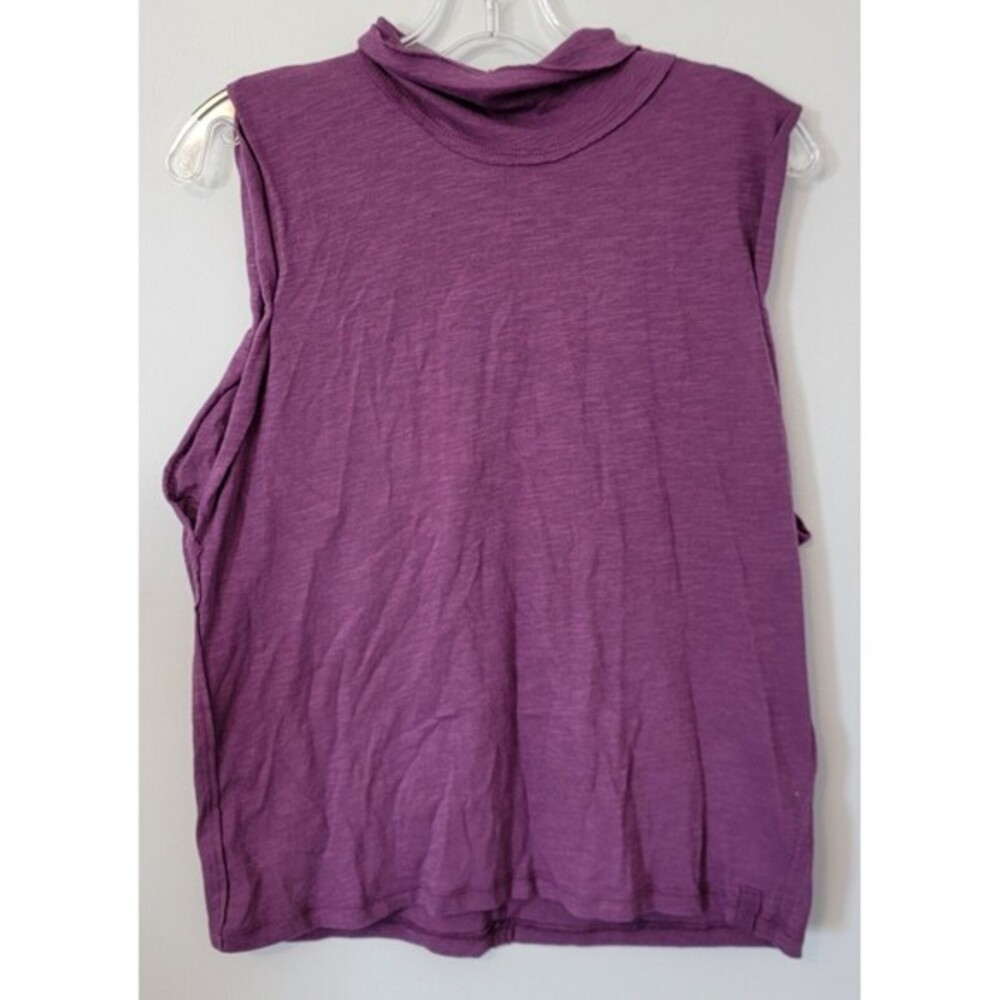 We The Free High Neck Top Women's Size Small Boysenberry Sleeveless